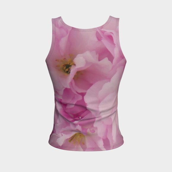 Luxe Tank Top - Open Rose - Picture 2 of 5